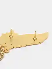 Желтый брошь "Божий глаз"