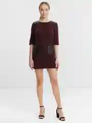 Багровый женское платье