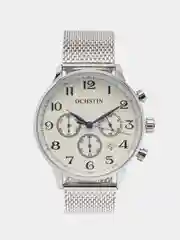 Серебряный мужские наручные часы Ochstin 6050D с хронографом в подарочной упаковке