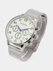 Серебряный мужские наручные часы Ochstin 6050D с хронографом в подарочной упаковке