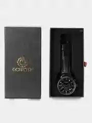 Серебряный мужские наручные часы Ochstin 6050A с хронографом в подарочной упаковке