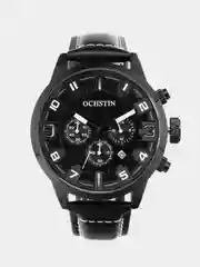 Черный мужские наручные часы Ochstin 6049A с хронографом в подарочной упаковке