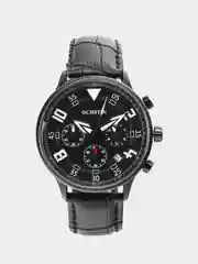 Черный мужские наручные часы Ochstin 6050B с хронографом в подарочной упаковке
