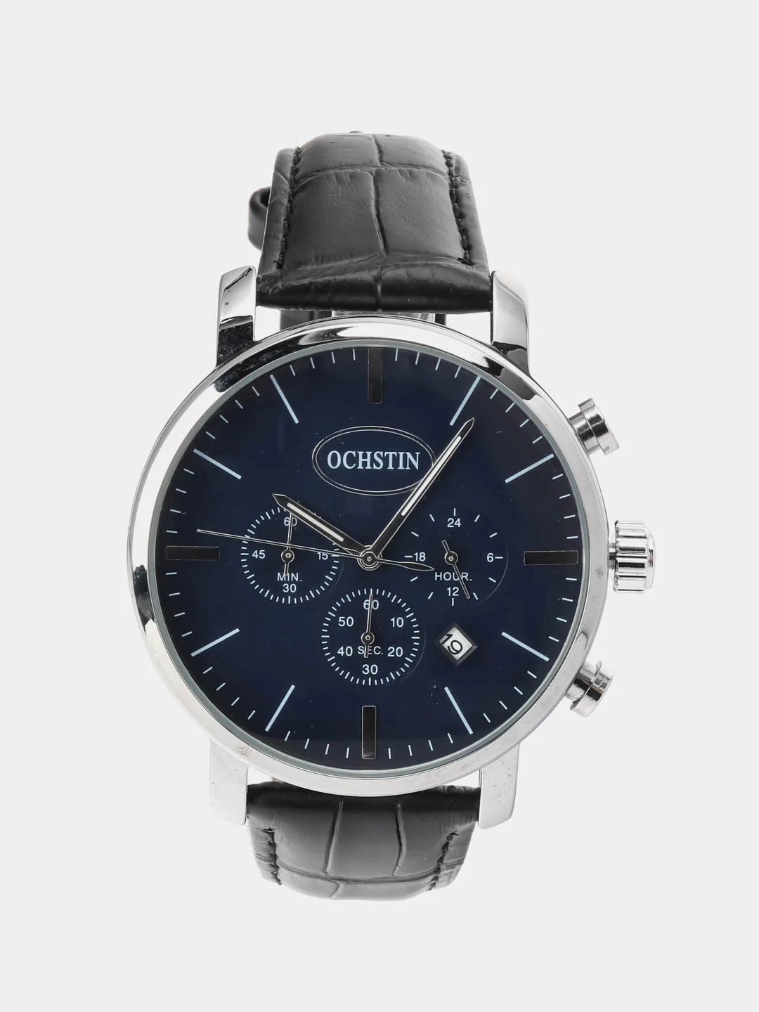 Синий мужские наручные часы Ochstin 6066A с хронографом в подарочной упаковке