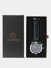 Синий мужские наручные часы Ochstin 6075A с хронографом в подарочной упаковке