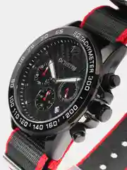 Красный мужские наручные часы хронограф Ochstin 7117C на тканевом ремешке
