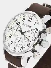 Шоколадный мужские наручные часы Ochstin 6081A с хронографом в подарочной упаковке