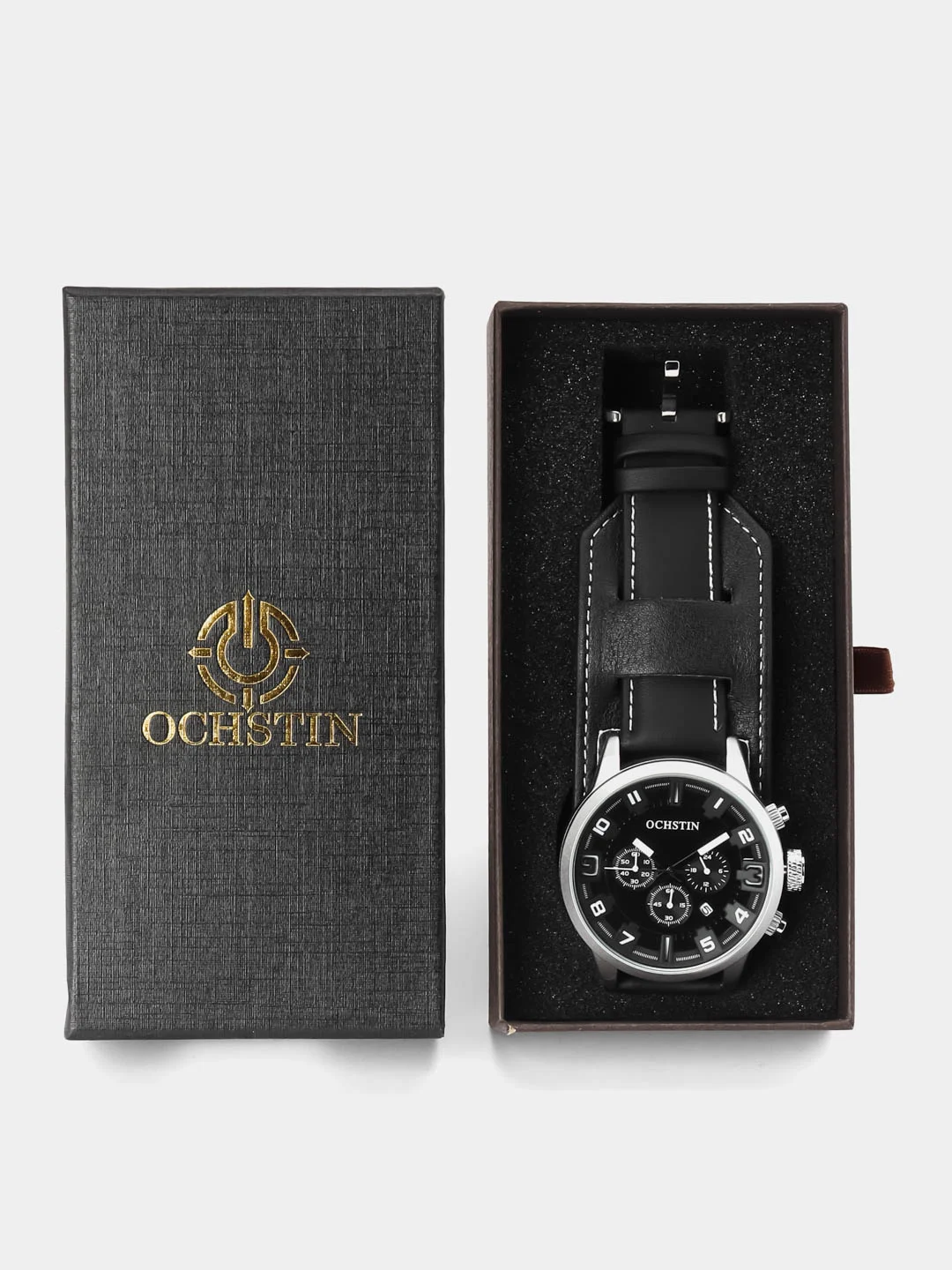 Хром мужские наручные часы Ochstin 7236 с хронографом в подарочной упаковке