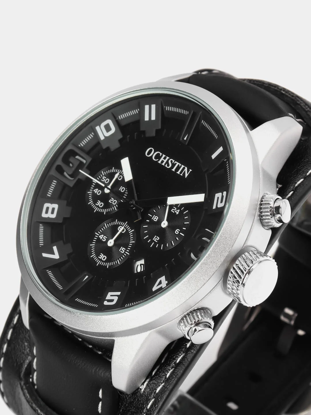 Хром мужские наручные часы Ochstin 7236 с хронографом в подарочной упаковке