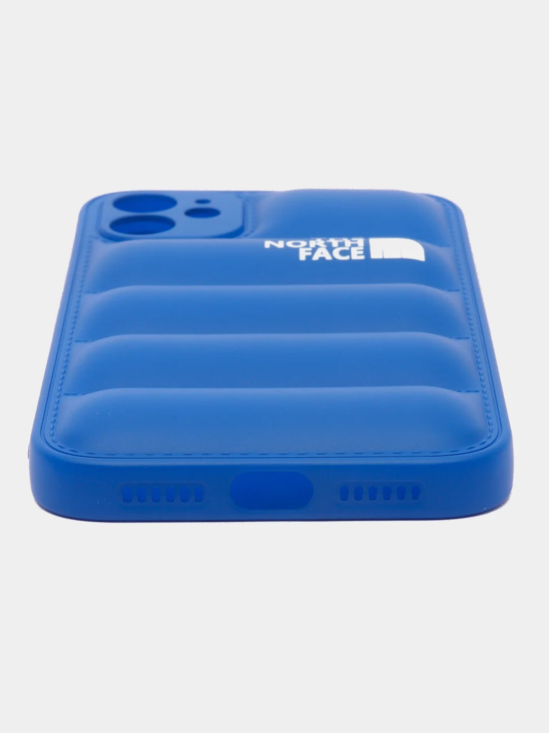 Синий чехол с логотипом The North Face, на iPhone (Айфон) 11, 13, 14, 15, 7, 8 Plus, XXS, XR, 12 Pro Max, Plus