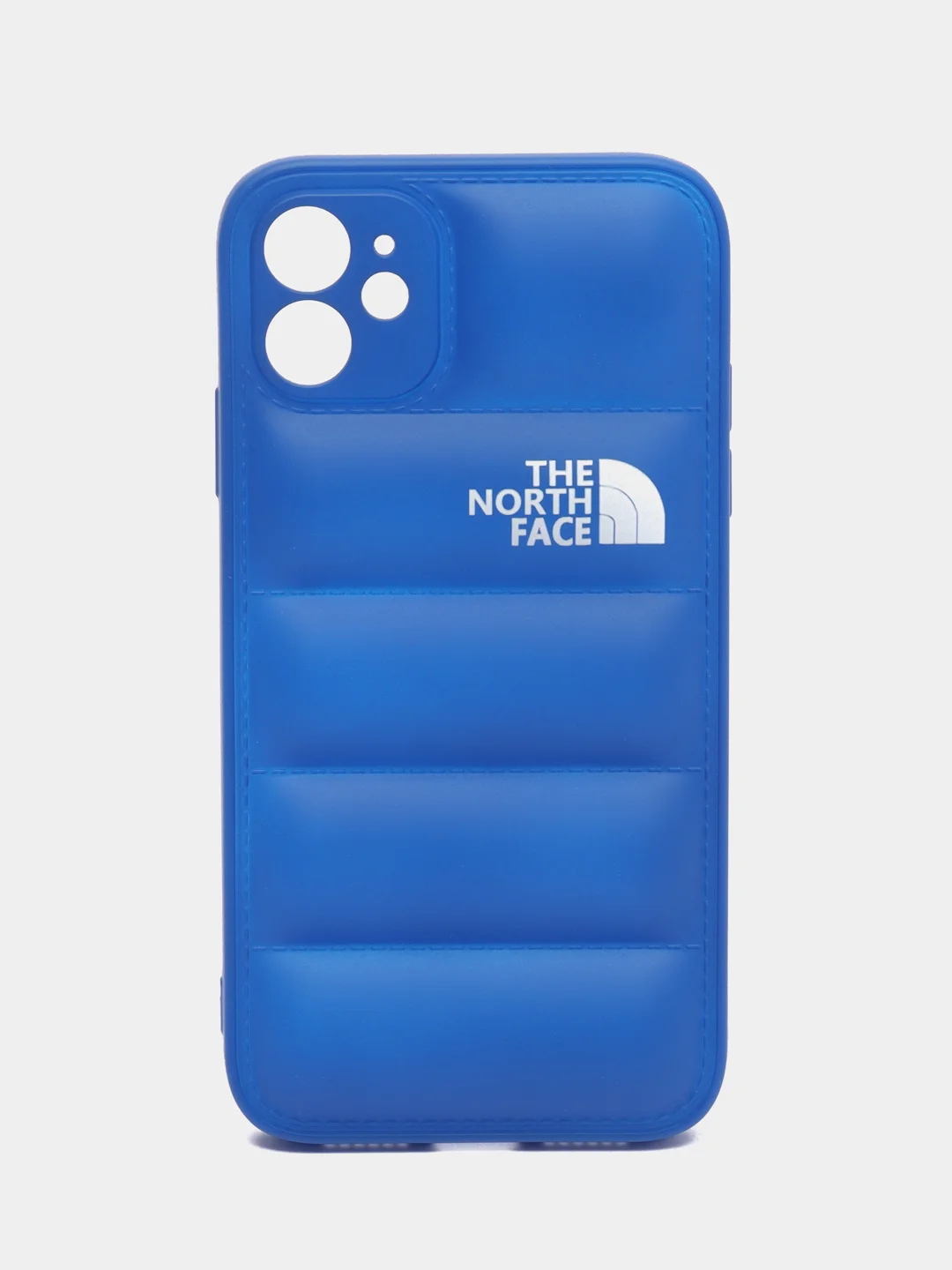 Синий чехол с логотипом The North Face, на iPhone (Айфон) 11, 13, 14, 15, 7, 8 Plus, XXS, XR, 12 Pro Max, Plus