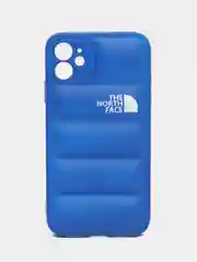 Синий чехол с логотипом The North Face, на iPhone (Айфон) 11, 13, 14, 15, 7, 8 Plus, XXS, XR, 12 Pro Max, Plus