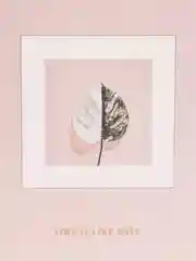 Пудровый открытки "Арт", 12.5*8.5-9 см: тропики, листья, фламинго, ананас, море