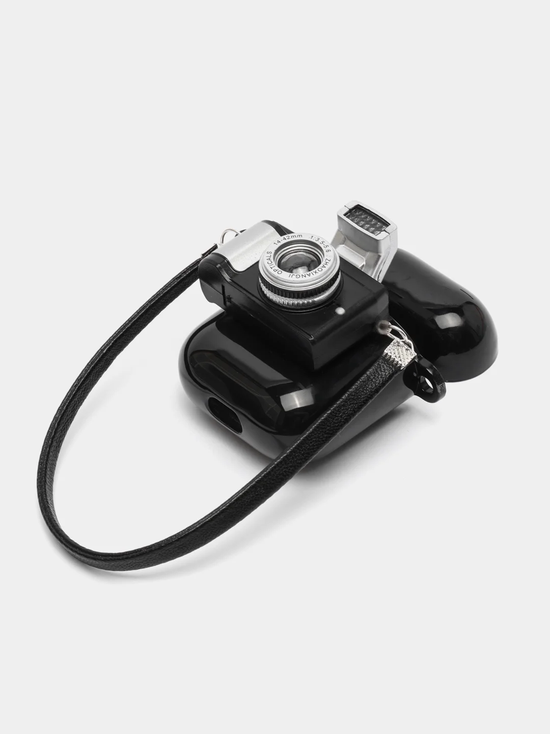 Черный чехол для наушников AirPods 1/2/3/Pro (Про 2), силиконовый, игрушка, i10, i11, i12