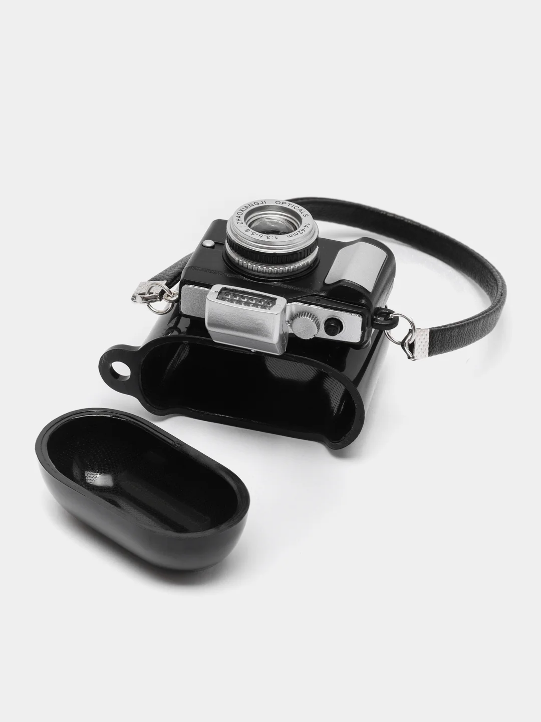 Черный чехол для наушников AirPods 1/2/3/Pro (Про 2), силиконовый, игрушка, i10, i11, i12
