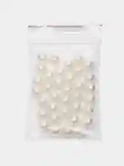 Молочный бусины пластиковые под жемчуг, разный цвет и размер