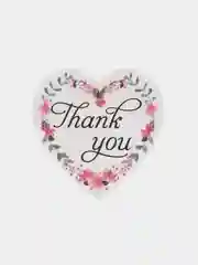 Прозрачный набор наклеек с надписью "Thank you", "Спасибо"