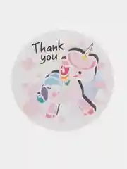 Лавандовый набор наклеек с надписью "Thank you", "Спасибо"