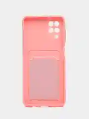 Конфетный чехол Samsung Galaxy A12 / M12, Самсунг Галакси А12 / М12 силиконовый с карманом для карты