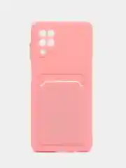 Конфетный чехол Samsung Galaxy A12 / M12, Самсунг Галакси А12 / М12 силиконовый с карманом для карты