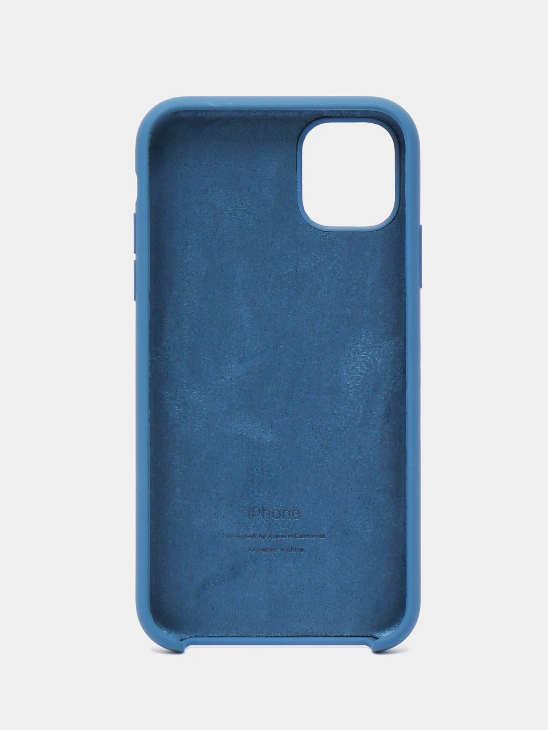 Темно-синий чехол Silicone Case для iPhone 11, с открытым низом
