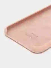Бежевый меланж чехол Silicone Case для iPhone XR, с открытым низом