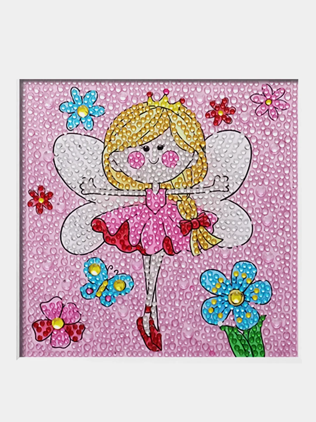 Красный алмазная мозайка,(вышивка) без подрамника 15*15см
