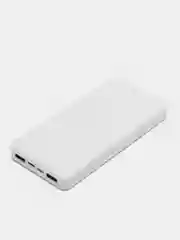 Белый power bank, внешний аккумулятор, с быстрой зарядкой TOPK, 10000 mAh