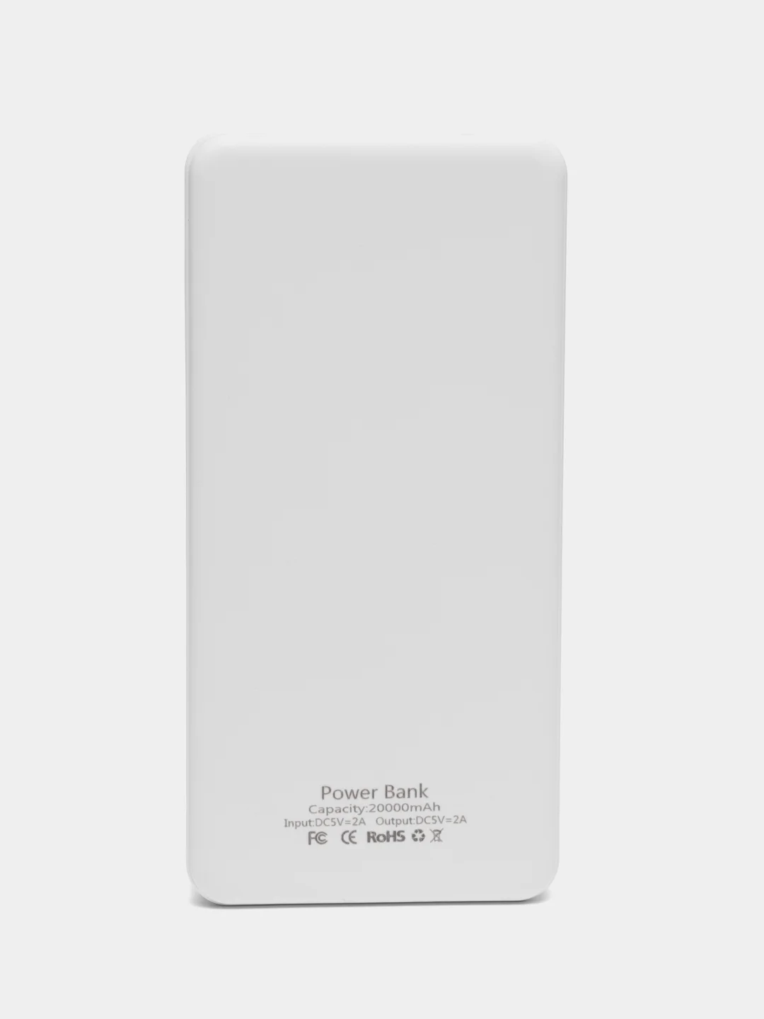 Белый power bank, внешний аккумулятор, с быстрой зарядкой TOPK, 10000 mAh