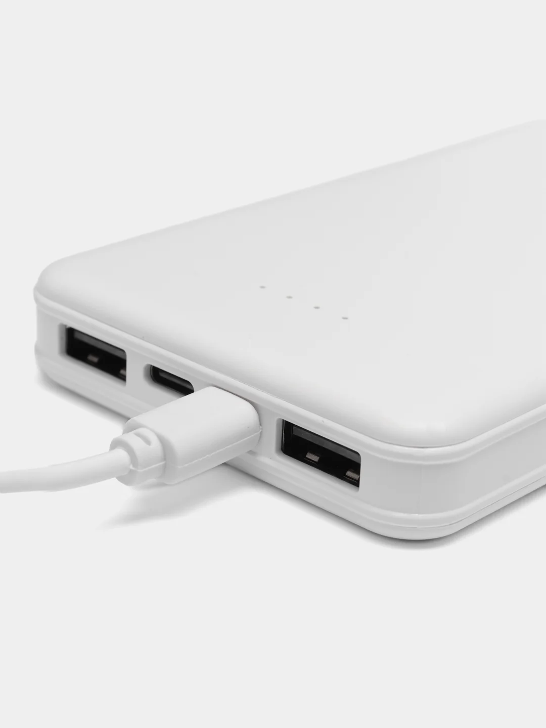 Белый power bank, внешний аккумулятор, с быстрой зарядкой TOPK, 10000 mAh