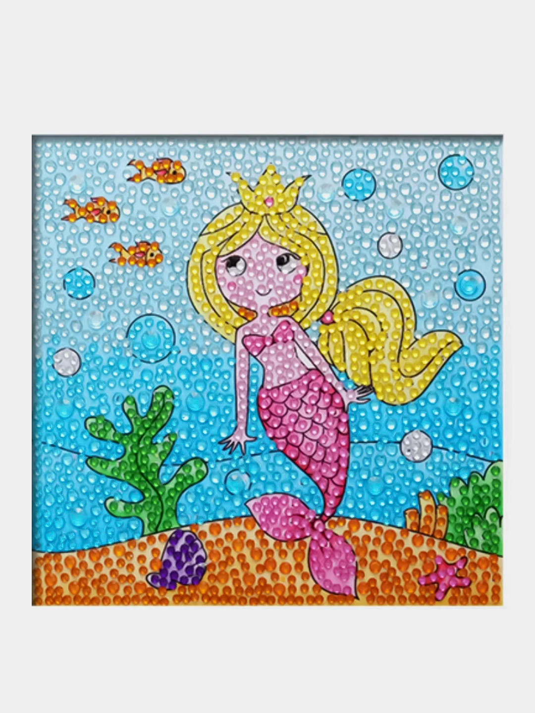 Фуксия алмазная мозайка,(вышивка) без подрамника 15*15см
