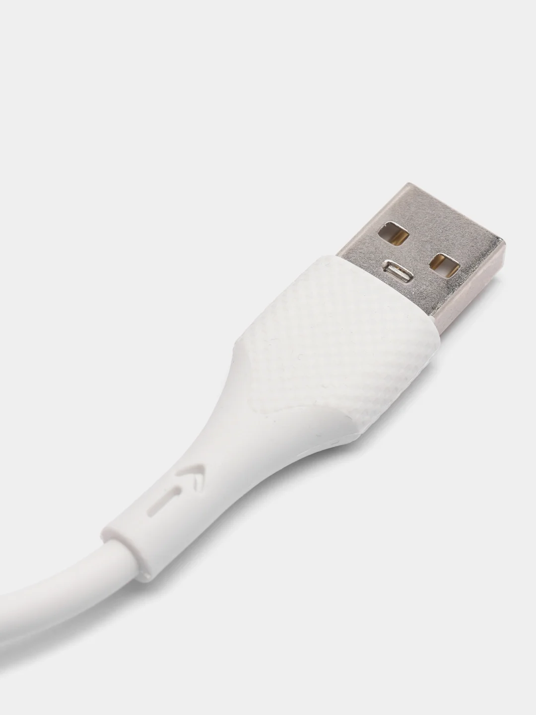 Белый кабель силиконовый Micro-USB
