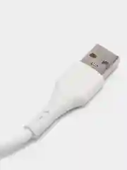 Белый кабель силиконовый Micro-USB