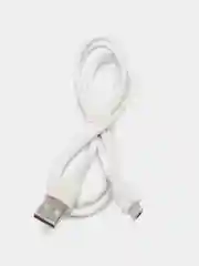 Белый кабель силиконовый Micro-USB