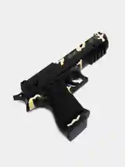 Зелёный хаки пистолет игрушечный Desert Eagle с глушителем, дигл оружие, подарок на 23 февраля