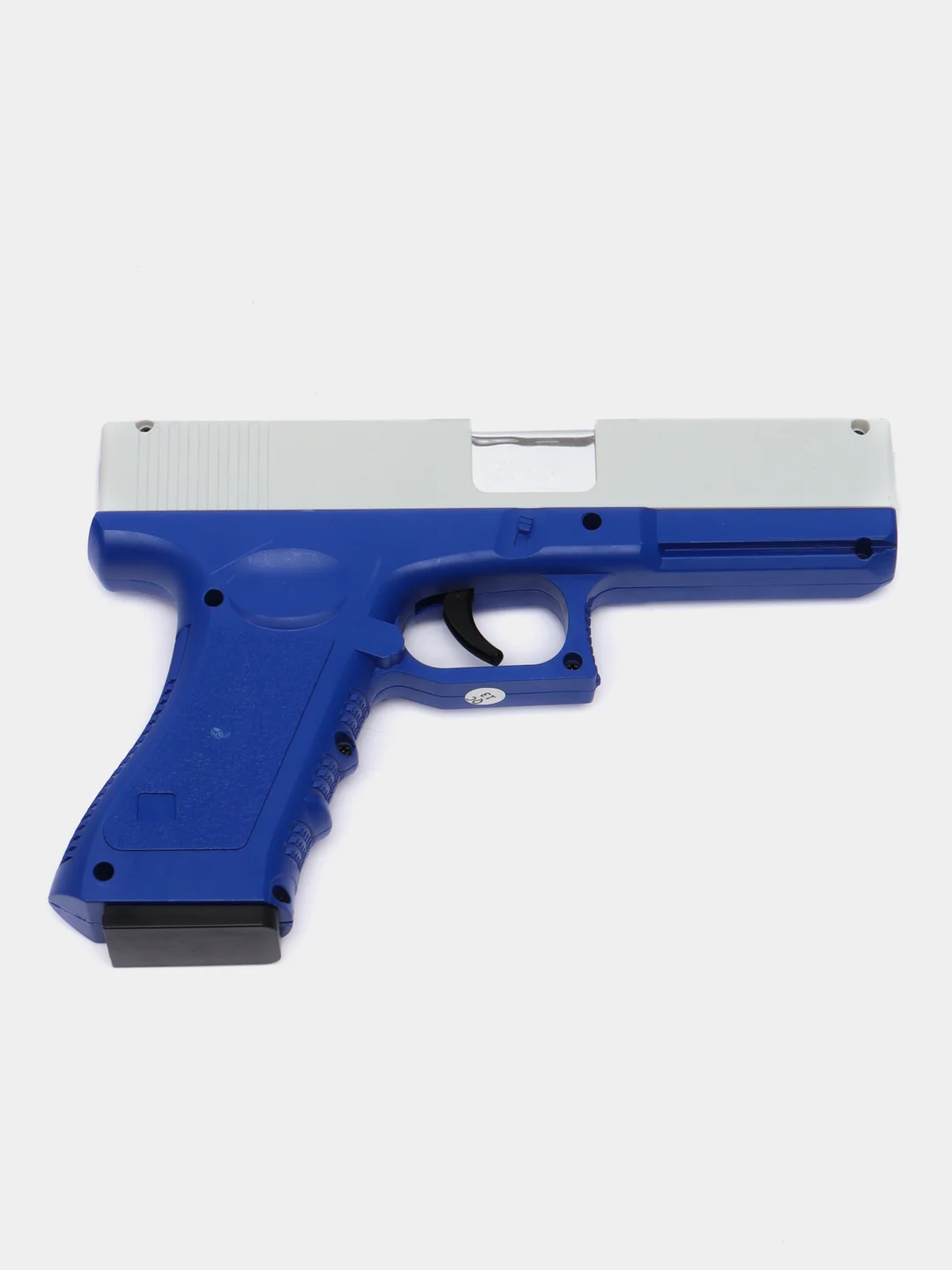 Синий пистолет игрушечный перезаряжаемый Glock с глушителем, оружие, подарок на 23 февраля