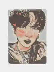 Обложка чехол на паспорт "Шуга БТС" Suga BTS