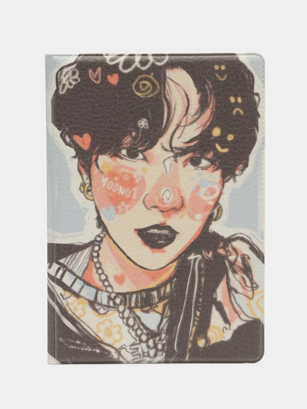 Обложка чехол на паспорт "Шуга БТС" Suga BTS