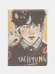 Обложка чехол на паспорт "Ким Тэ Хен БТС" Kim Tae Hyung BTS