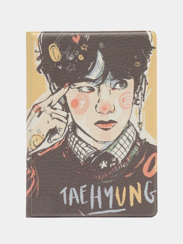 Обложка чехол на паспорт "Ким Тэ Хен БТС" Kim Tae Hyung BTS