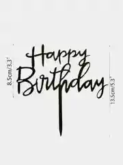 Топпер для украшения торта "Happy birthday"
