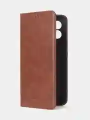 Коричневый чехол-книжка GQ для Honor X5 (4G) из высококачественной искусственной кожи