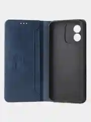 Синий чехол-книжка GQ для Honor X5 (4G) из высококачественной искусственной кожи