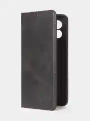 Черный чехол-книжка GQ для Honor X5 (4G) из высококачественной искусственной кожи