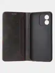 Черный чехол-книжка GQ для Honor X5 (4G) из высококачественной искусственной кожи