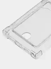 Белый чехол SAMSUNG S22 ULTRA, карман для пластиковой карты и усиленные углы