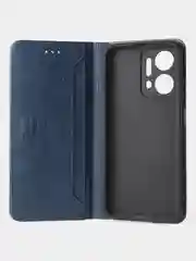 Синий чехол-книжка GQ для Honor X7A Plus / Honor X7A из высококачественной искусственной кожи
