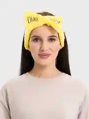 Желтый повязка на голову косметическая