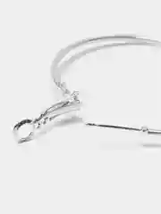 Серебряный серьги-кольца "Конго", набор из 6 пар
