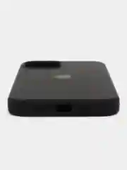 Черный чехол Silicone Case iPhone 11, 12, 13, 14, Pro, Pro Max, с закрытым низом, кейс